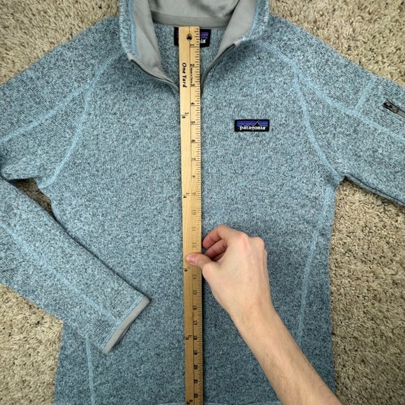 Patagonia Women’s Blue 1/2 Zip Pullover Sweatshirt Jacket Small W Logo Outdoor - Picture 2 of 12